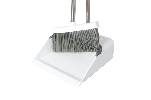 [FX-T7] FurnitureXtra Long Handled Dustpan and Brush Combo Sets Upright Dustpan with Long Handled Broom for Indoor and Outdoor Floor Sweeping
