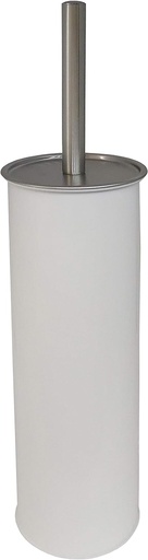 FurnitureXtra™ Classic Style Powder Coated Epoxy Steel Toilet Brush Holder (White)